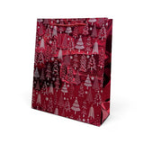 Paper Trendz Gift Bags, Medium - Metallic Trees, Assorted
