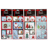 Paper Trendz Adhesive Holiday Gift Tags 24pk Christmas Icons, Assorted