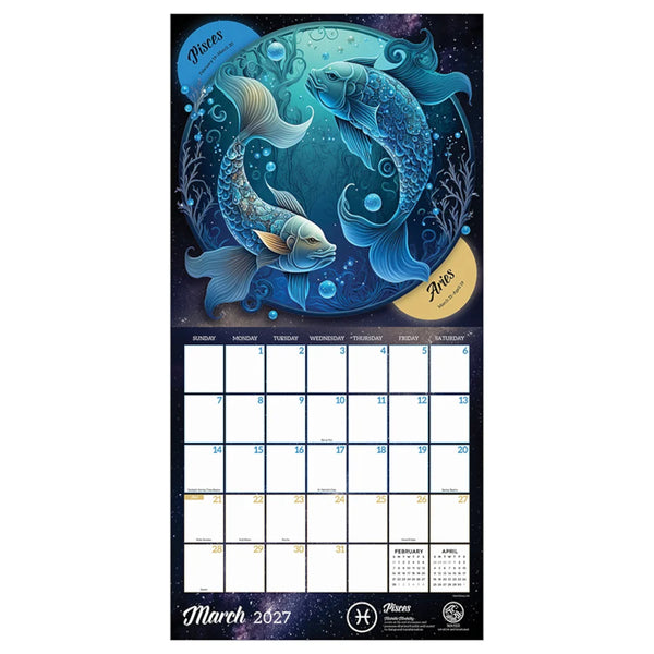 TF Publishing 2027 Wall Calendar - Astrology