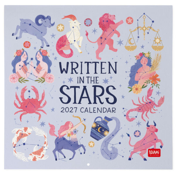 Legami 2027 Wall Calendar - Astrology Written in the Stars