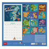 Legami 2027 Wall Calendar - Let's Travel the World