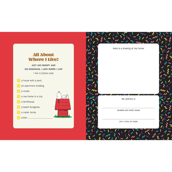 Peanuts: All About Me! Fill-In Book by Charles M. Schulz