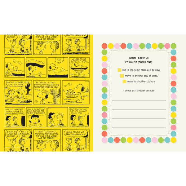 Peanuts: All About Me! Fill-In Book by Charles M. Schulz