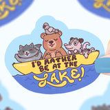 Tutle's Soup Vinyl Sticker - I'd Rather Be At The Lake