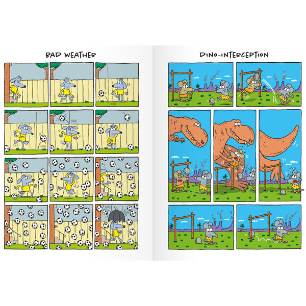 Soccer Kicks Comic Strip Joke Book by Emiliano Migliardo