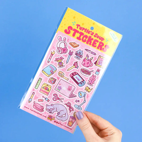 Turtle's Soup Vinyl Sticker Sheet - Desk Stuff