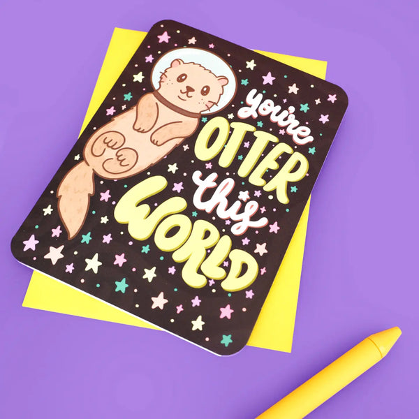 Turtle's Soup Greeting Card - Otter This World