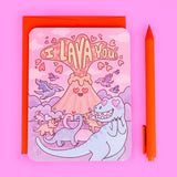 Turtle's Soup Greeting Card - I Lava You Volcano