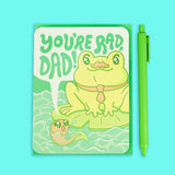Turtle's Soup Greeting Card - Rad Dad Frog