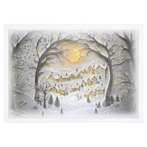 Peter Pauper Press Holiday Boxed Cards 20pk: Wintry Village