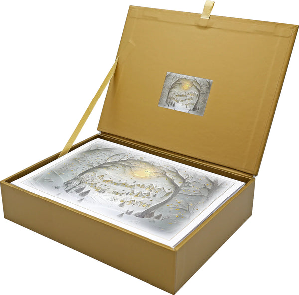 Peter Pauper Press Holiday Boxed Cards 20pk: Wintry Village