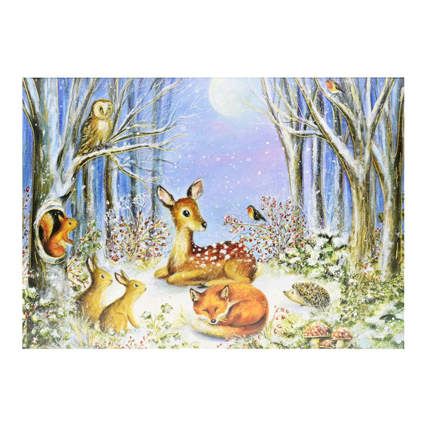 Peter Pauper Press Holiday Boxed Cards 20pk: Peaceful Forest Friends