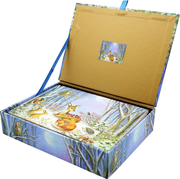 Peter Pauper Press Holiday Boxed Cards 20pk: Peaceful Forest Friends