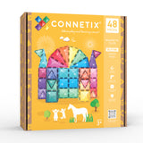 Connetix Magnetic Tile Playset - 48pc Glitter Castle