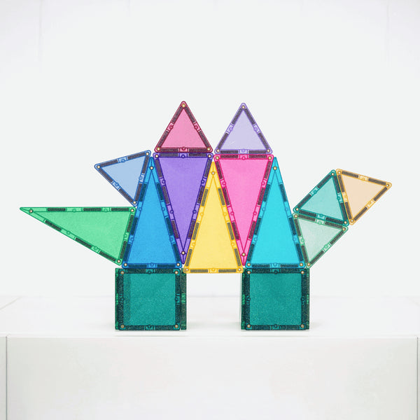 Connetix Magnetic Tile Playset - 48pc Glitter Castle