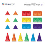 Connetix Magnetic Tile Playset - 24pc Rainbow Mini