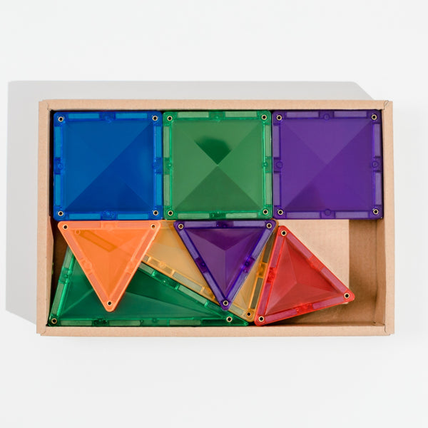 Connetix Magnetic Tile Playset - 24pc Rainbow Mini