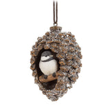 Abbott Ornament - Bird in Pinecone