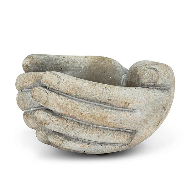 Abbott Cement Planter - Small Cupping Hands