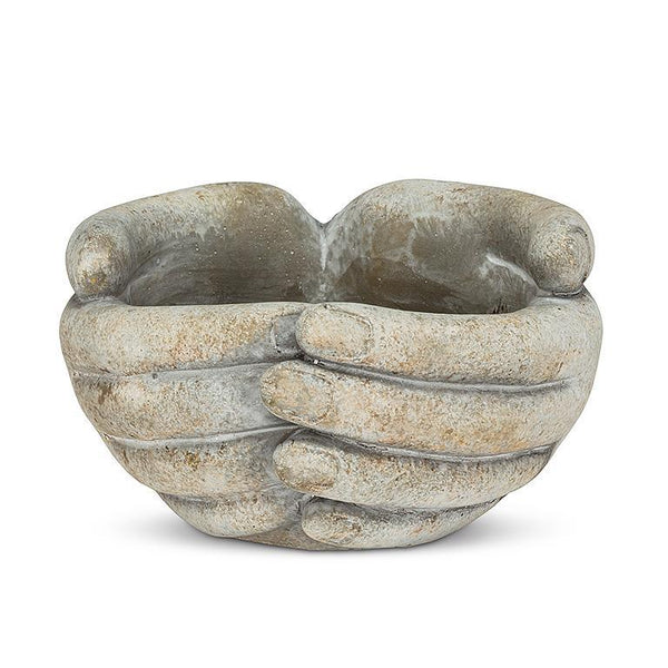 Abbott Cement Planter - Small Cupping Hands