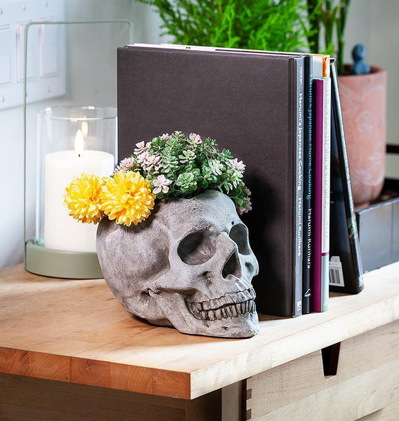 Abbott Cement Planter - Large Skull