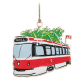 Abbott Hanging Metal Ornament - Holiday Streetcar