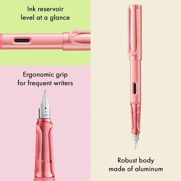 Lamy AL-Star Fountain Pen, Fine Nib - Special Edition Flamingo