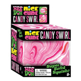 Schylling NeeDoh Christmas Nice Cube, Candy Swirl