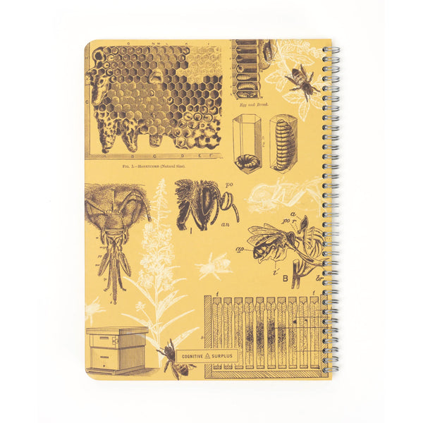 Cognitive Surplus A5 Spiral Notebook - Honey Bee