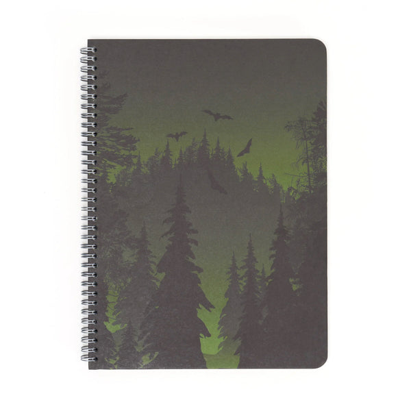Cognitive Surplus A5 Spiral Notebook - Twilight Forest
