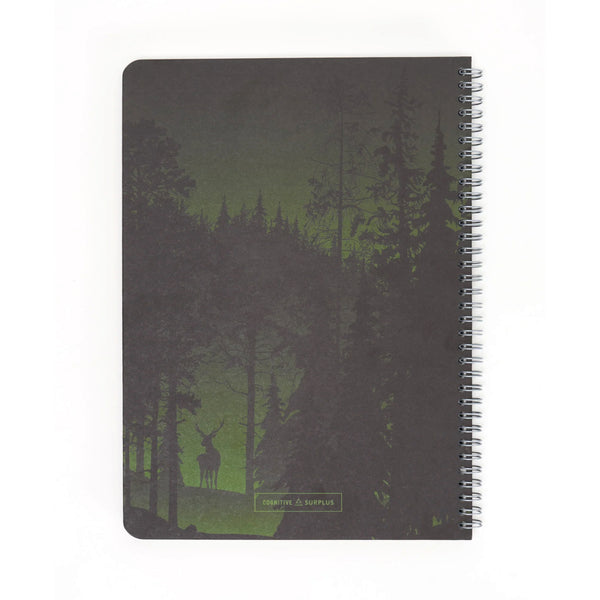 Cognitive Surplus A5 Spiral Notebook - Twilight Forest