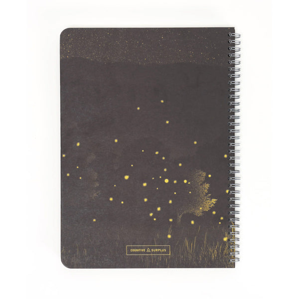 Cognitive Surplus A5 Spiral Notebook - Firefly Meadow