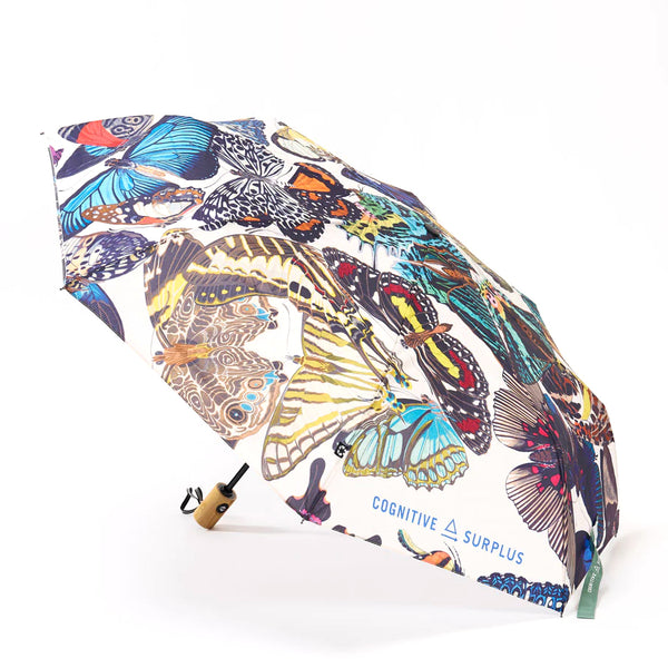 Cognitive Surplus Folding Umbrella - Butterfly Garden