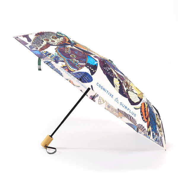 Cognitive Surplus Folding Umbrella - Butterfly Garden