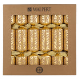 Walpert Holiday Crackers 6pk ECO Gold Willow Bough on Kraft