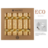 Walpert Holiday Crackers 6pk ECO Gold Willow Bough on Kraft
