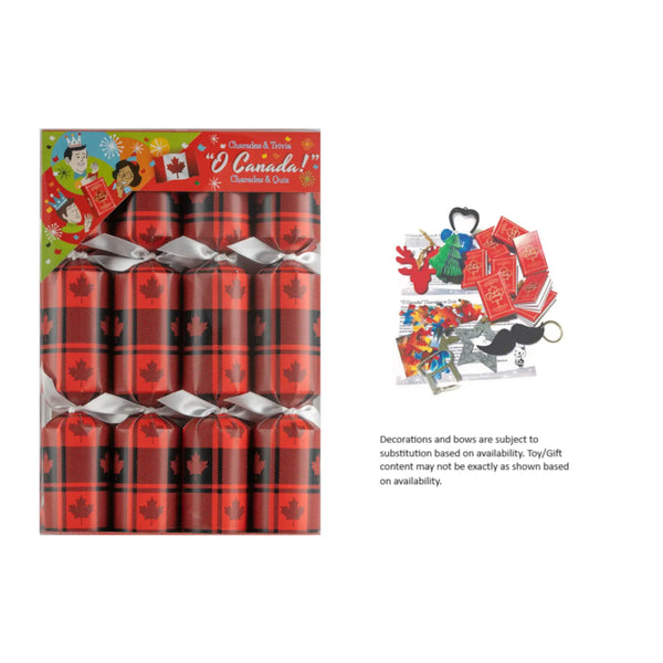 Walpert Holiday Crackers 8pk "O Canada!"