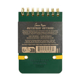 Gentlemen's Hardware Pocket Lined Waterproof Notebook