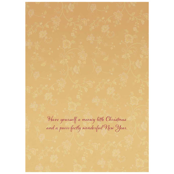Leanin' Tree Holiday Boxed Cards 10pk Christmas Cats in Hats