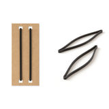 Traveler's Company Leather Notebook Set, Card Size - Black