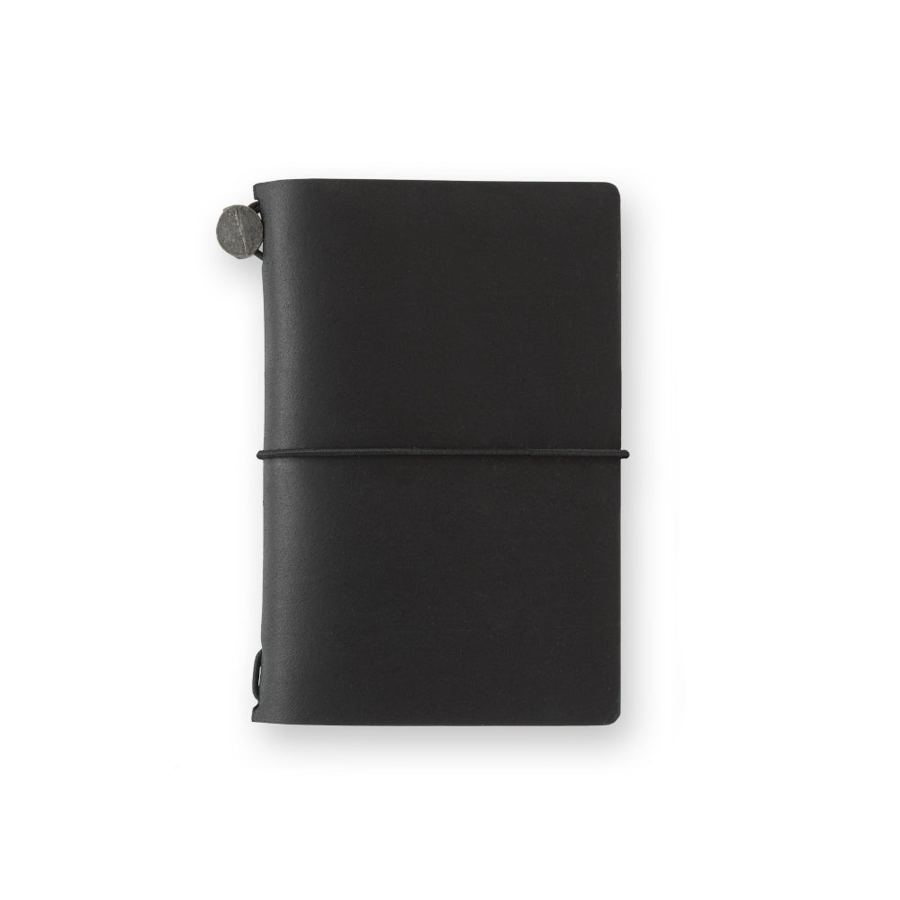 Traveler's Company Leather Notebook Set, Card Size - Black – Midoco Art ...
