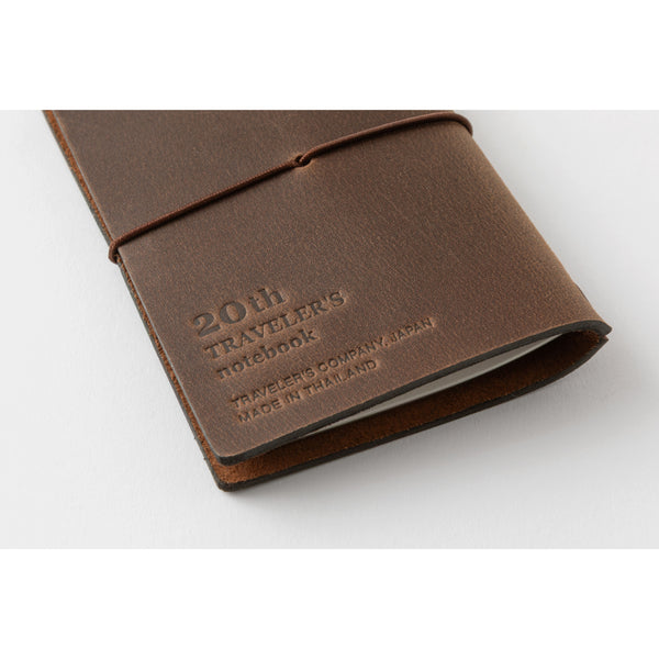 Traveler's Company Leather Notebook Set, Card Size - Brown