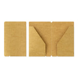 Traveler's Company Leather Notebook Set, Card Size - Brown