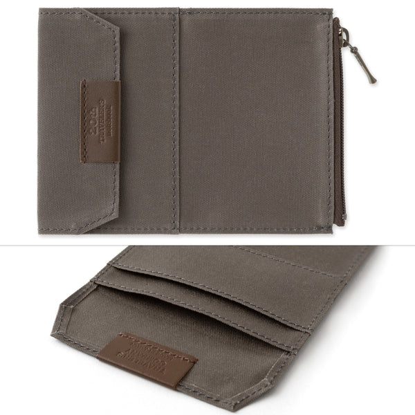 Traveler's Company Leather Notebook Set, Card Size - Brown