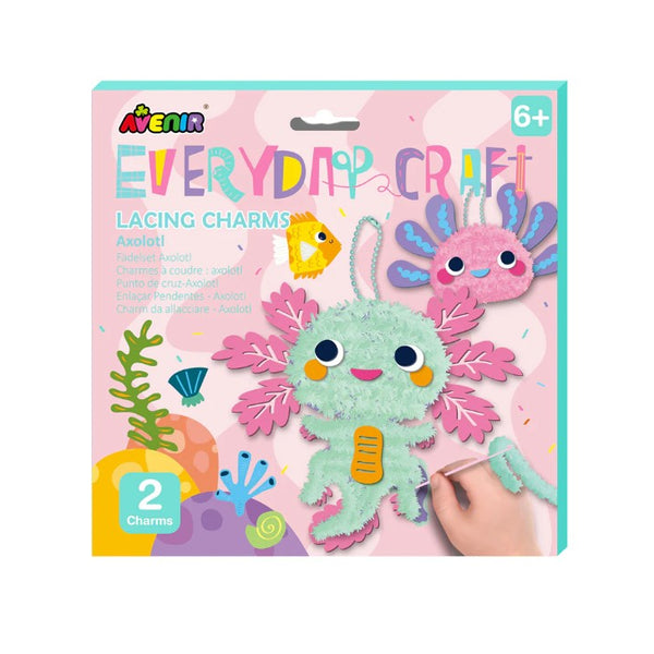 Avenir Everyday Craft Lacing Charms Kit - Axolotl