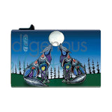 Indigenous Collection RFID Metal Card Holder - Jessica Somers: Howling Wolf Duo