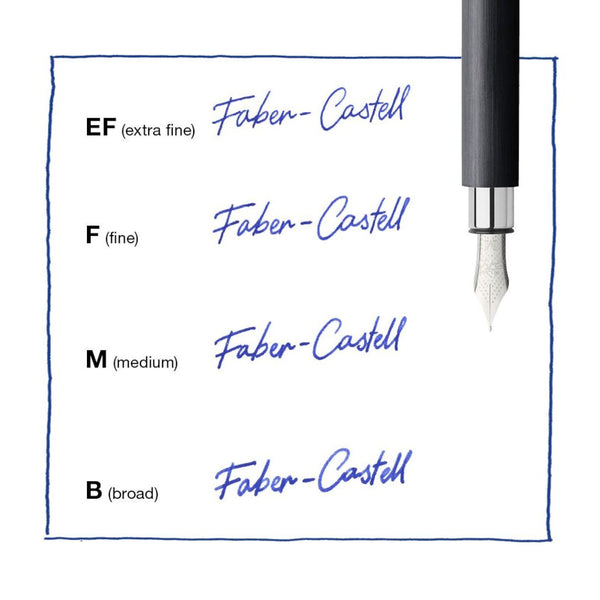 Faber-Castell Ambition Fountain Pen, Black Resin, Fine