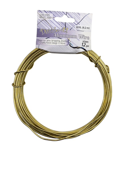 Tahl Dazzle It Aluminum Wire - 12GA Gold