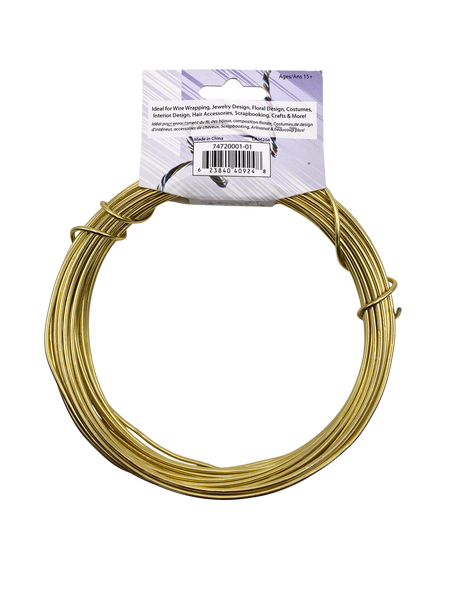 Tahl Dazzle It Aluminum Wire - 12GA Gold