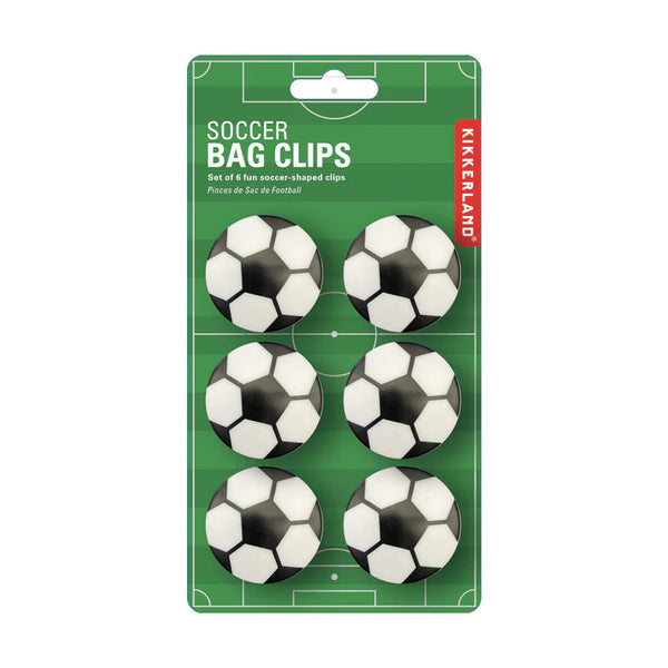Kikkerland Bag Clips - Soccer